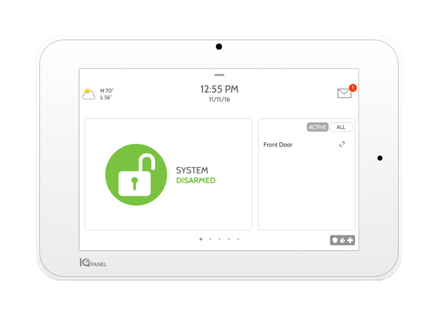 Smart security panel and mobile app