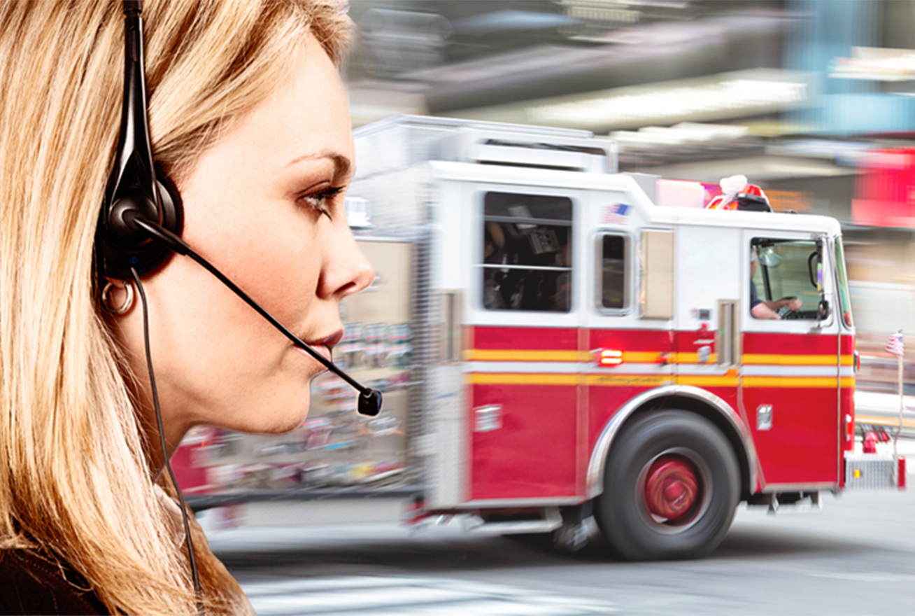 Monitoring agent responding to fire alarm