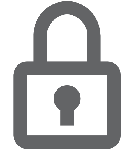 gray lock icon