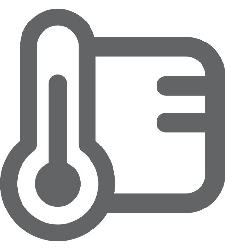 gray thermostat icon