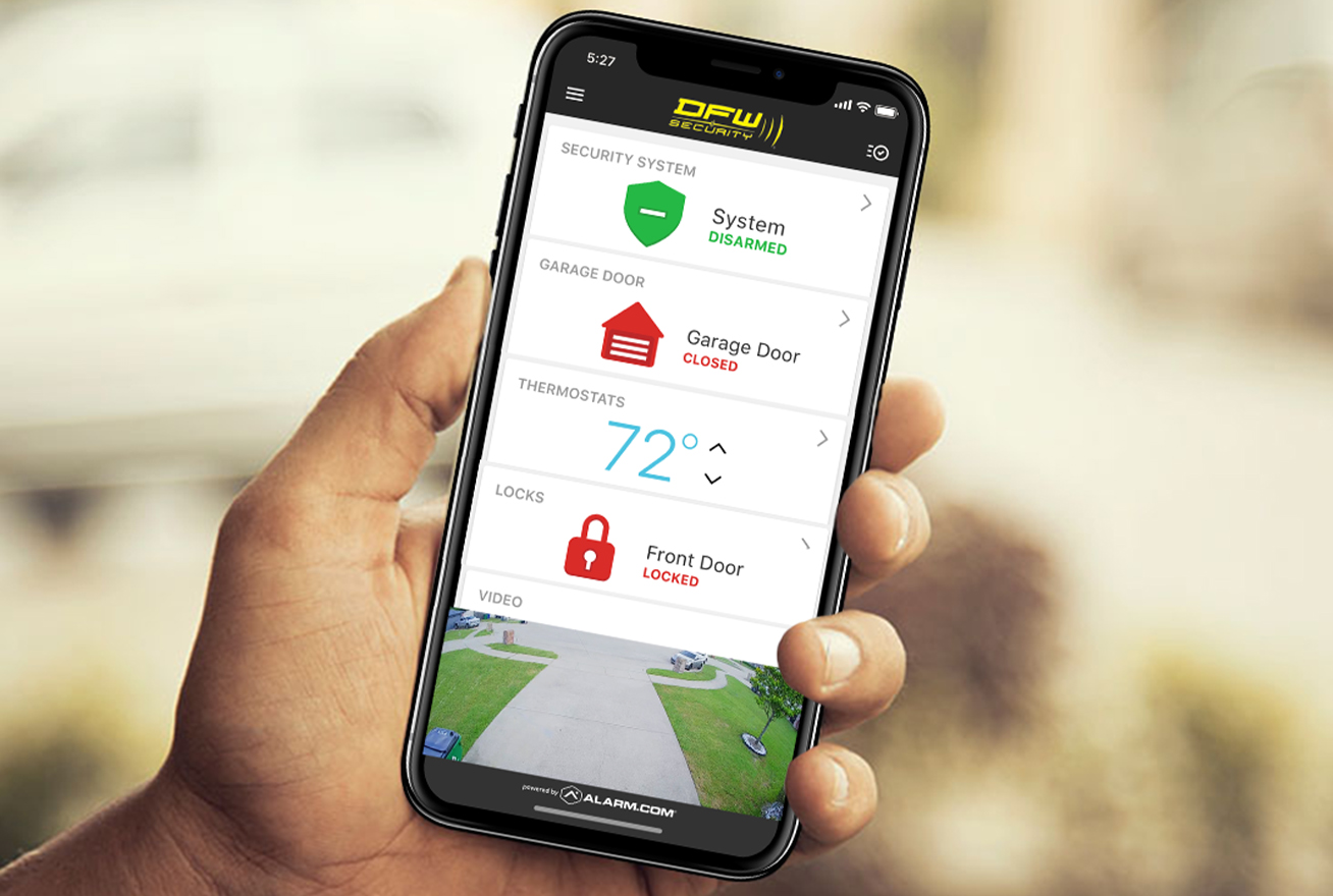 Residential Mobile App for DFW Security smart home
