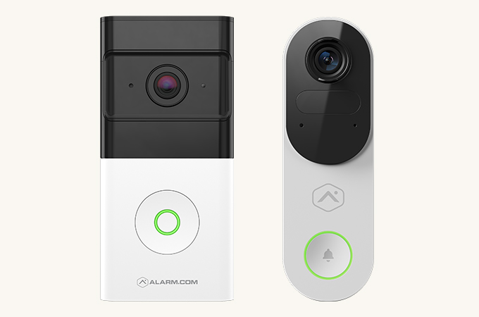 2 doorbell cameras - one battery powered, one hardwired