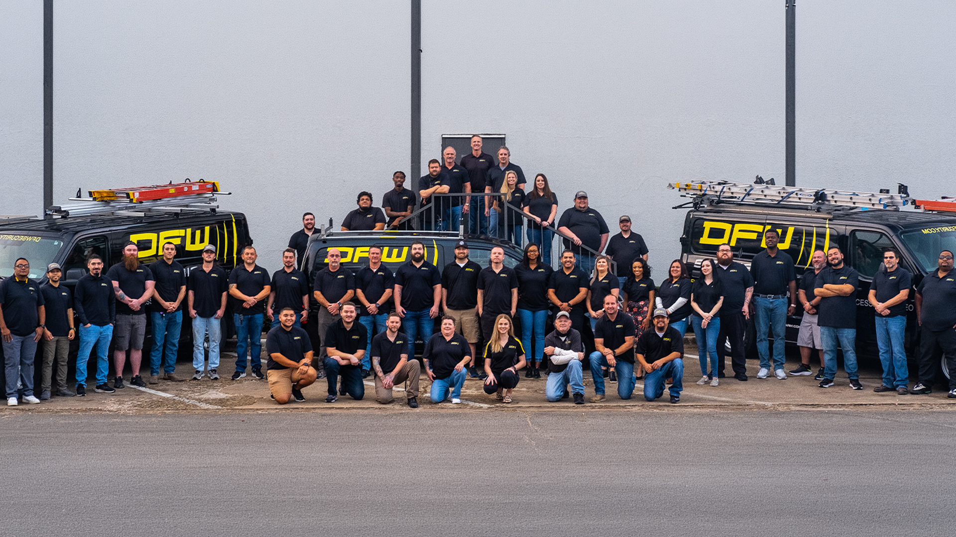 Group photo of DFW Security employees