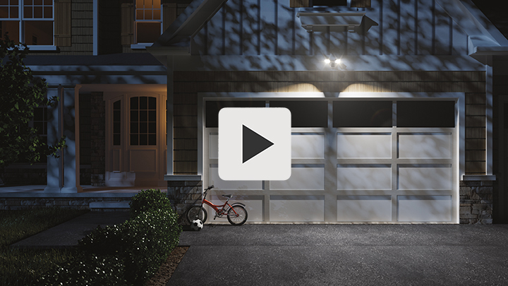 Floodlight camera with AI Deterrence image links to video about how it works