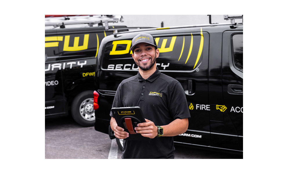 Friendly expert technician from DFW Security