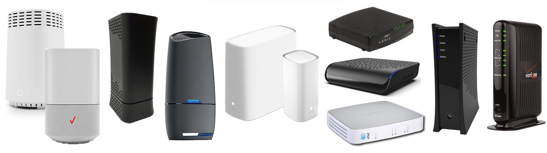 Examples of popular modems and routers