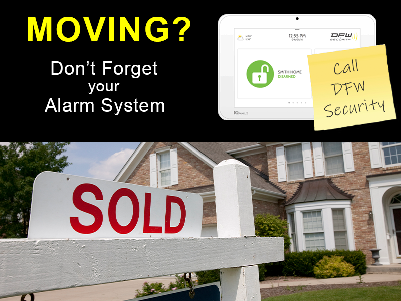 moving? don't forget your alarm system
