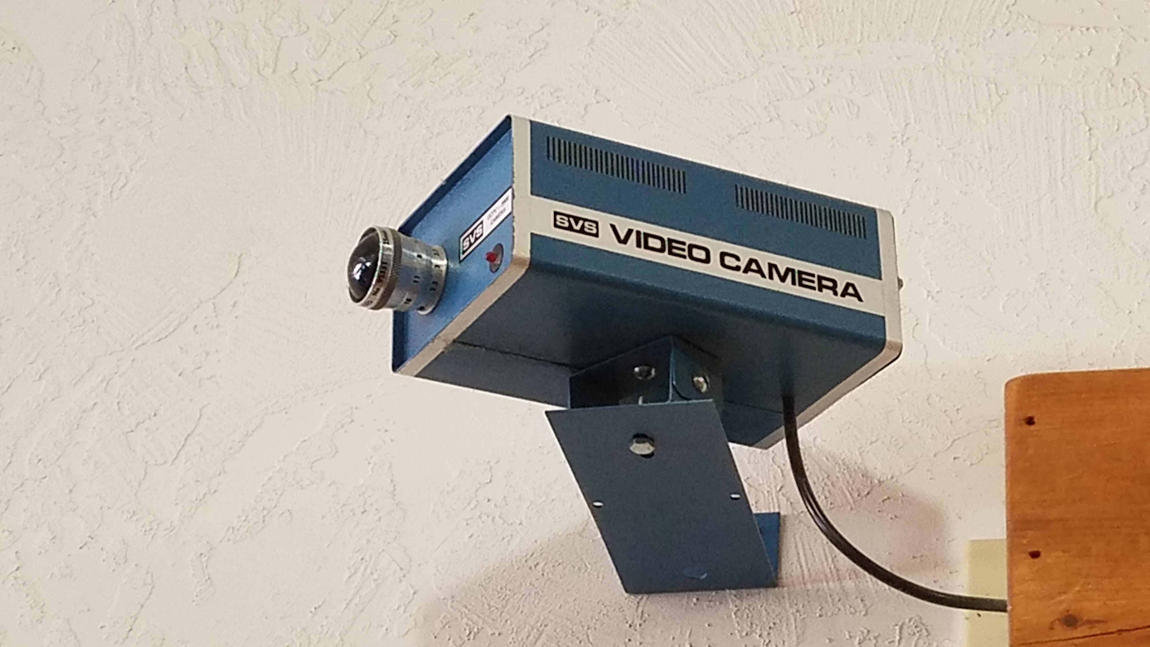 Very old wall mounted security camera 