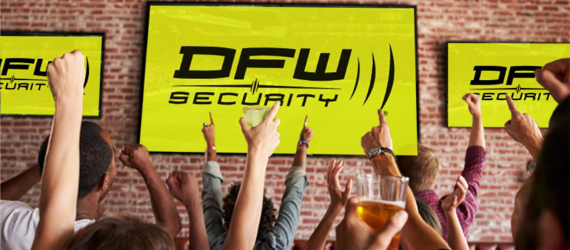 Group cheering for DFW Security as the winner in home security