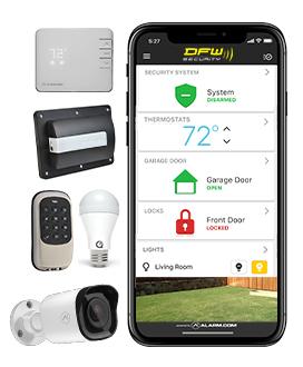 Smart Security System App with Cameras and Smart Home Devices